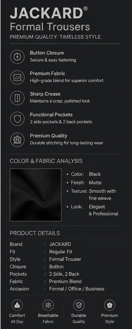 Formal pant black
