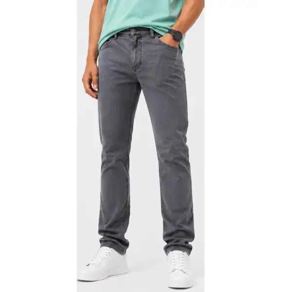 Men's Slate Grey Slim Fit Stretch Denim Jeans