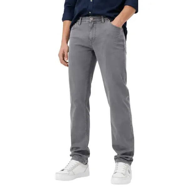 Men's Ash Grey Slim Fit Stretch Denim Jeans