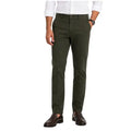 Men S Olive Green Slim Fit Cotton Pant