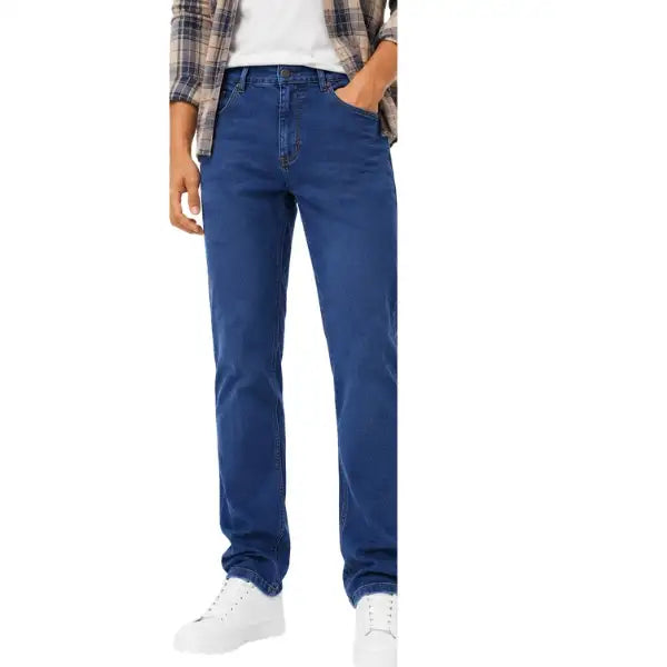 Men's Vintage Indigo Slim Fit Stretch Denim Jeans