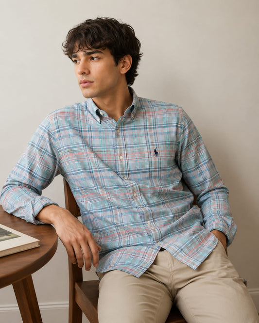 New Oxford Polo Checks Exclusive Colour Shirt