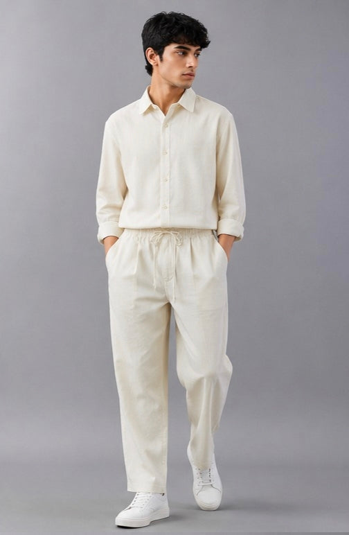 Men’s Premium Black Co-ord Set – Relaxed Fit Shirt & Trouser