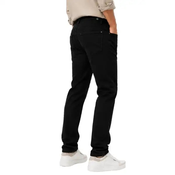 Men's Jet Black Slim Fit Stretch Denim Jeans