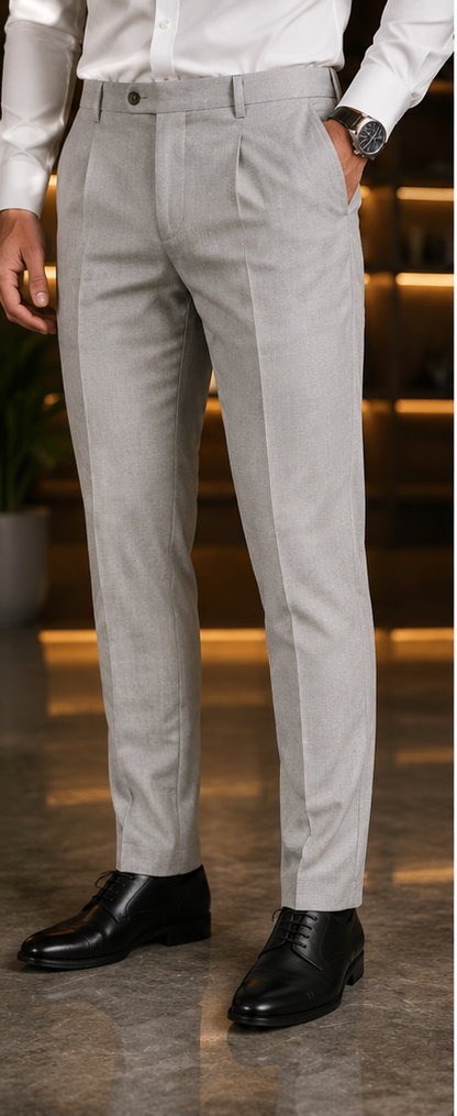 Men's Light Grey Formal Pant