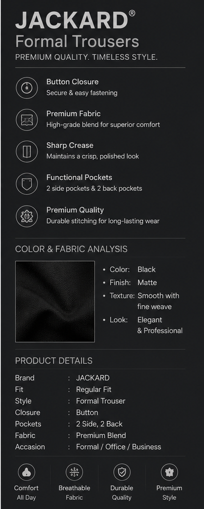 Formal pant black