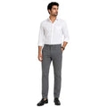 Men's Grey Slim Fit Cotton Pant