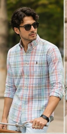 New Oxford Polo Checks Exclusive Colour Shirt